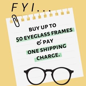 NEW Prescription-ready Eyeglass Frames, men, women, kids, unisex, designers FYI